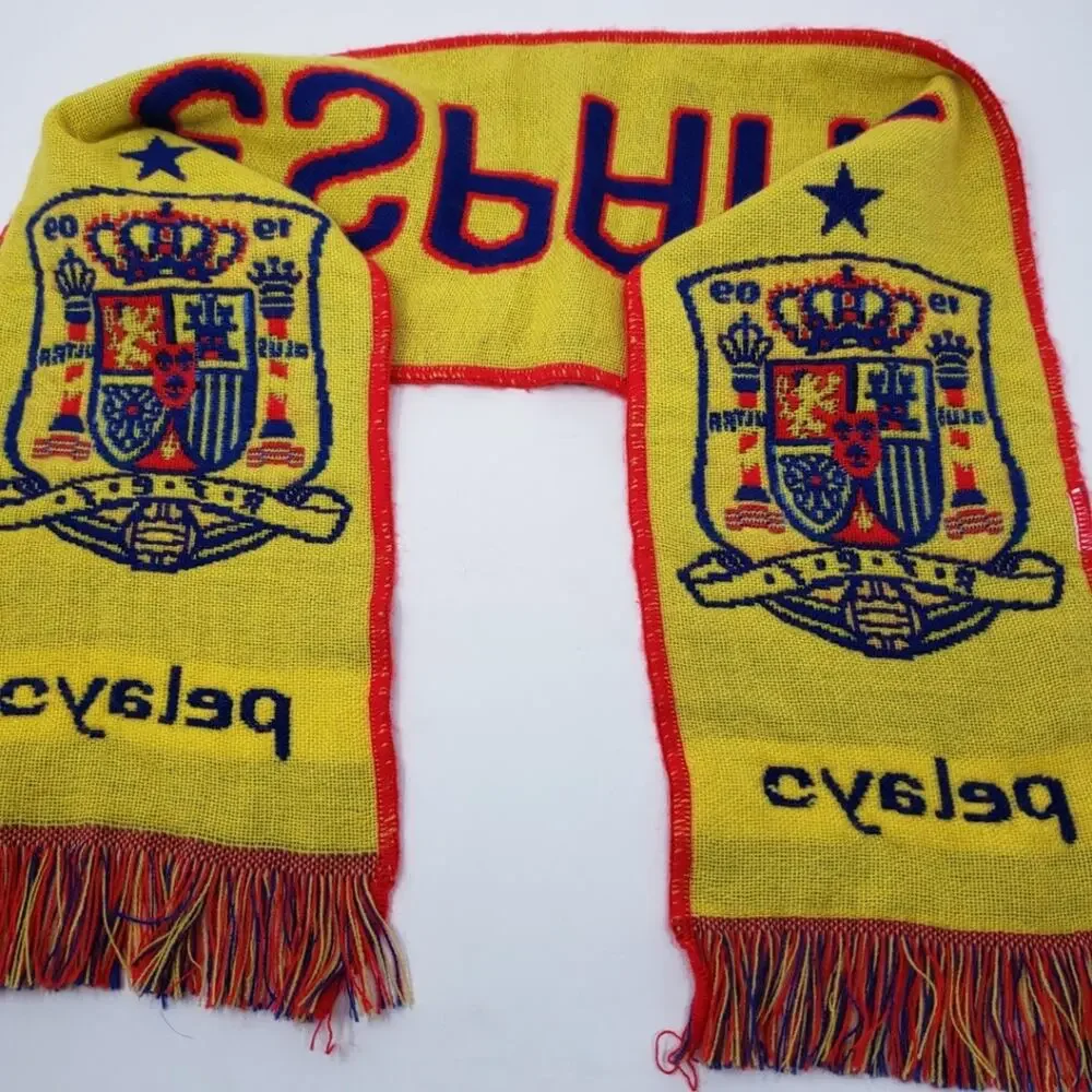 Espana Knit Scarf Football Soccer Red - OSFA